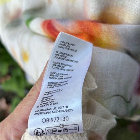 Klass Jonkman Sleeveless Square Neck Linen Blend Midi Dress Size Large - Picture 10 of 13